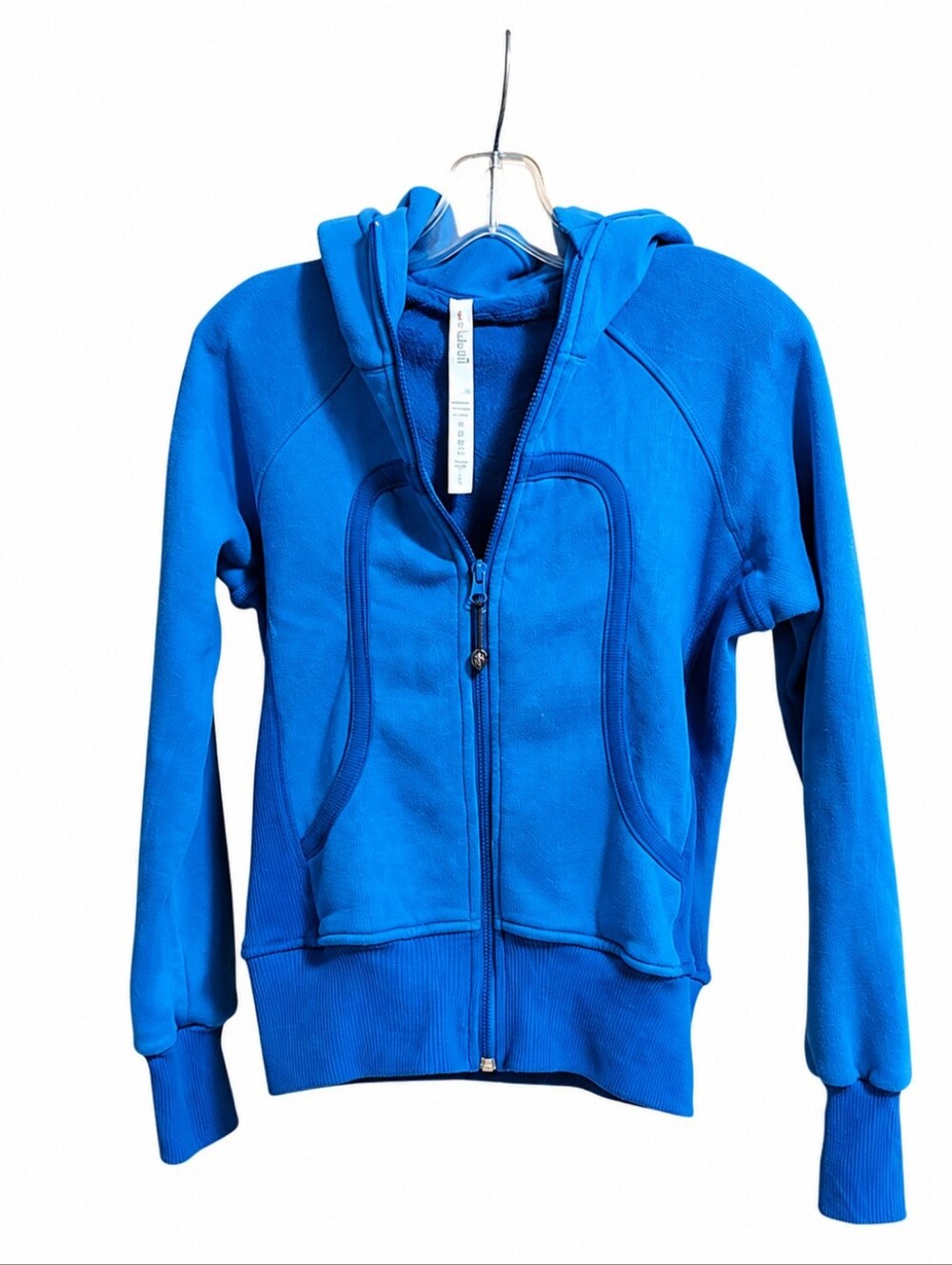 Lululemon Scuba Full Zip Hoodie Women’s Size 8 Blue Thumbholes Jacket